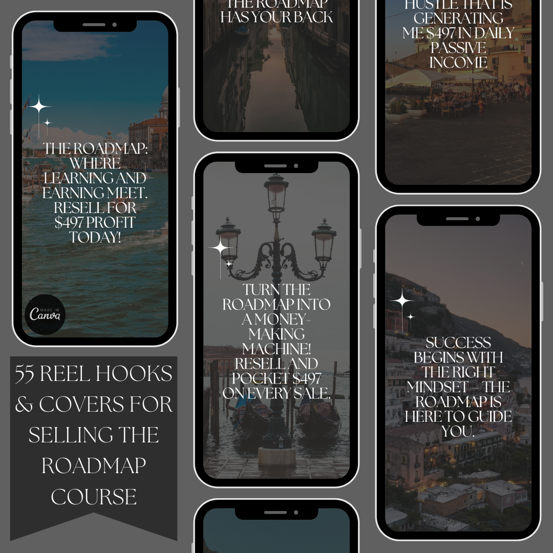 Reel Hooks & Covers For Selling The Roadmap Course