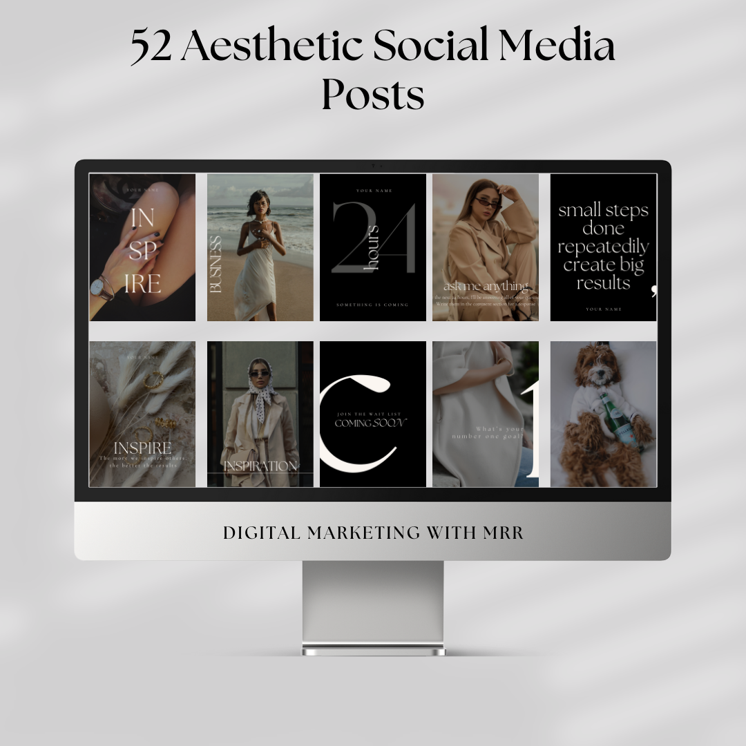 52 Aesthetic Social Media Posts