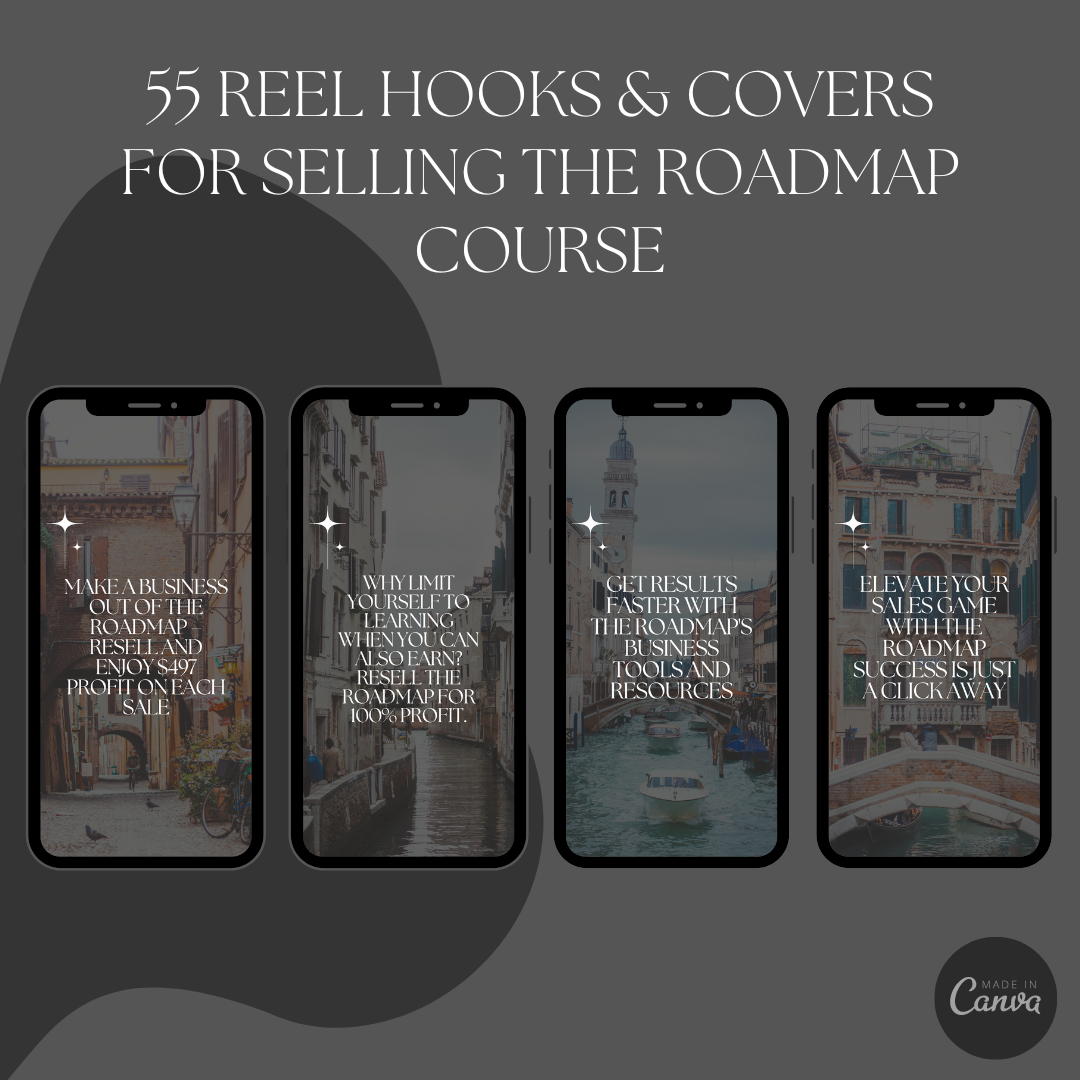 Reel Hooks & Covers For Selling The Roadmap Course