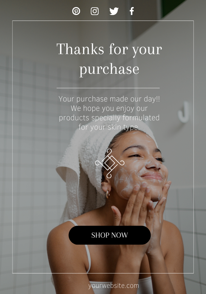 Skincare Email Marketing Template