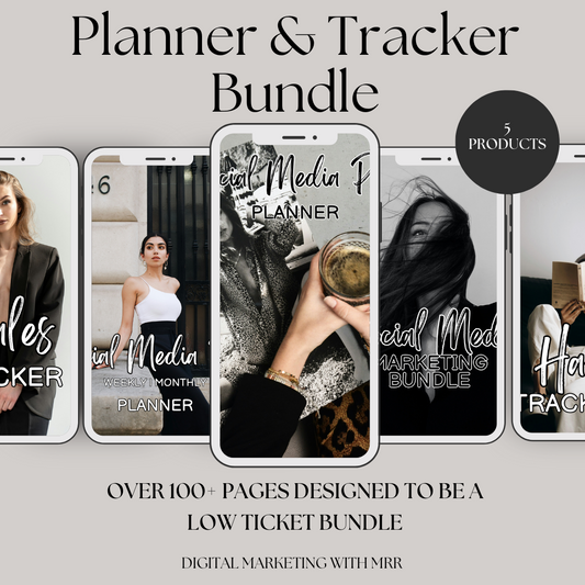Planner & Tracker Bundle - Low Ticket Bundle